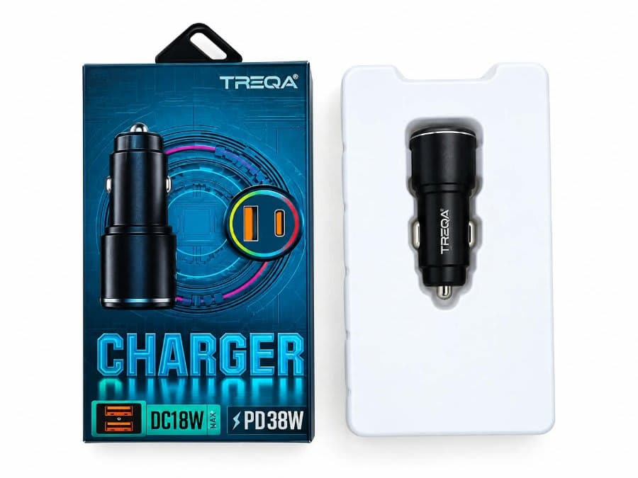Cargador rápido para auto CC-322