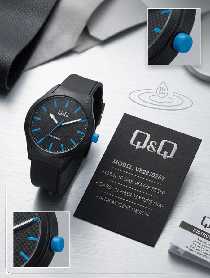 Reloj Digital Género Hombre Color Negro Q&Q.